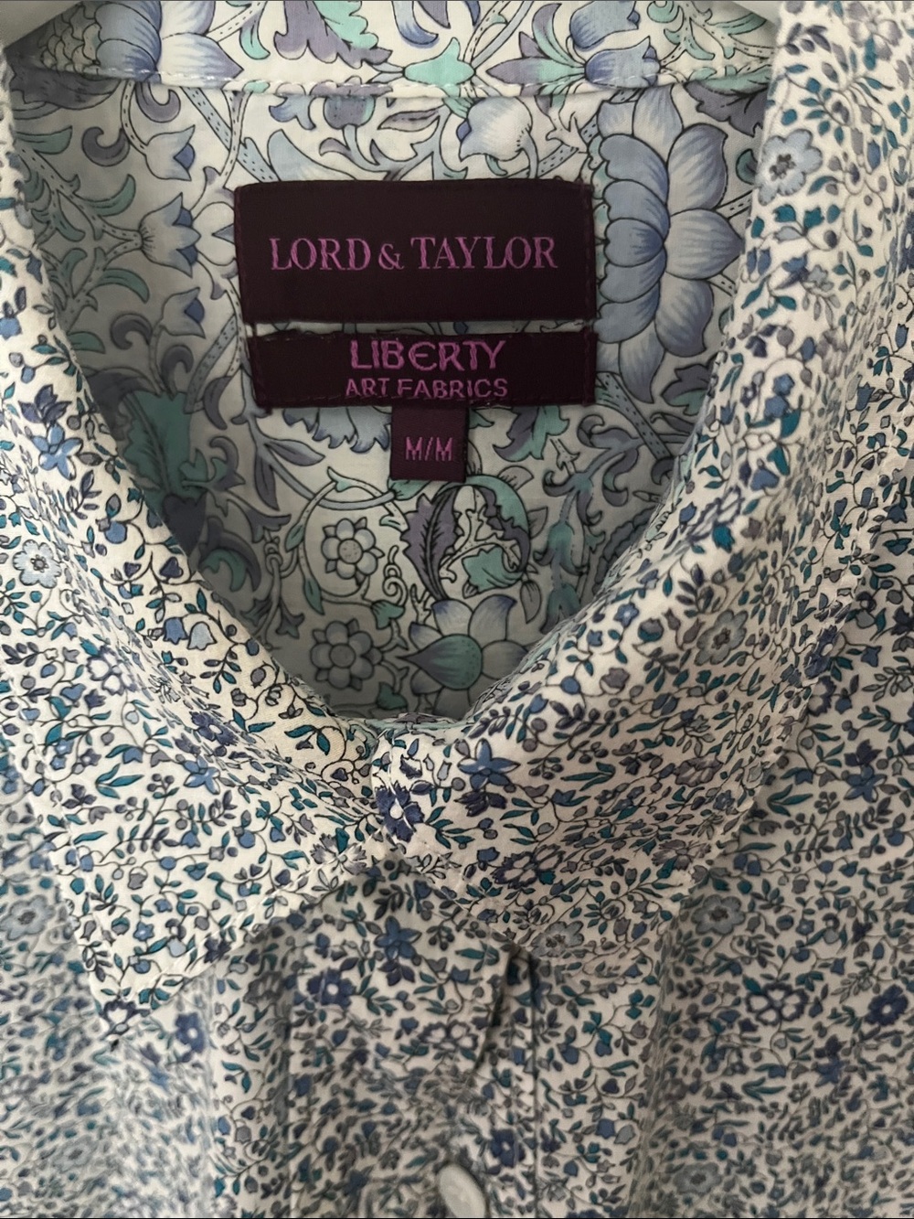 Liberty of London x Lord and Taylor blouse size M